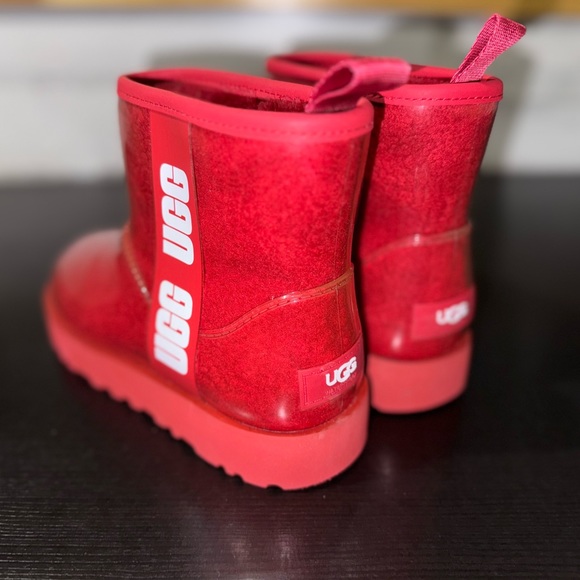 UGG | Shoes | Ugg Classic Clear Mini Boots Redsize 6 | Poshmark
